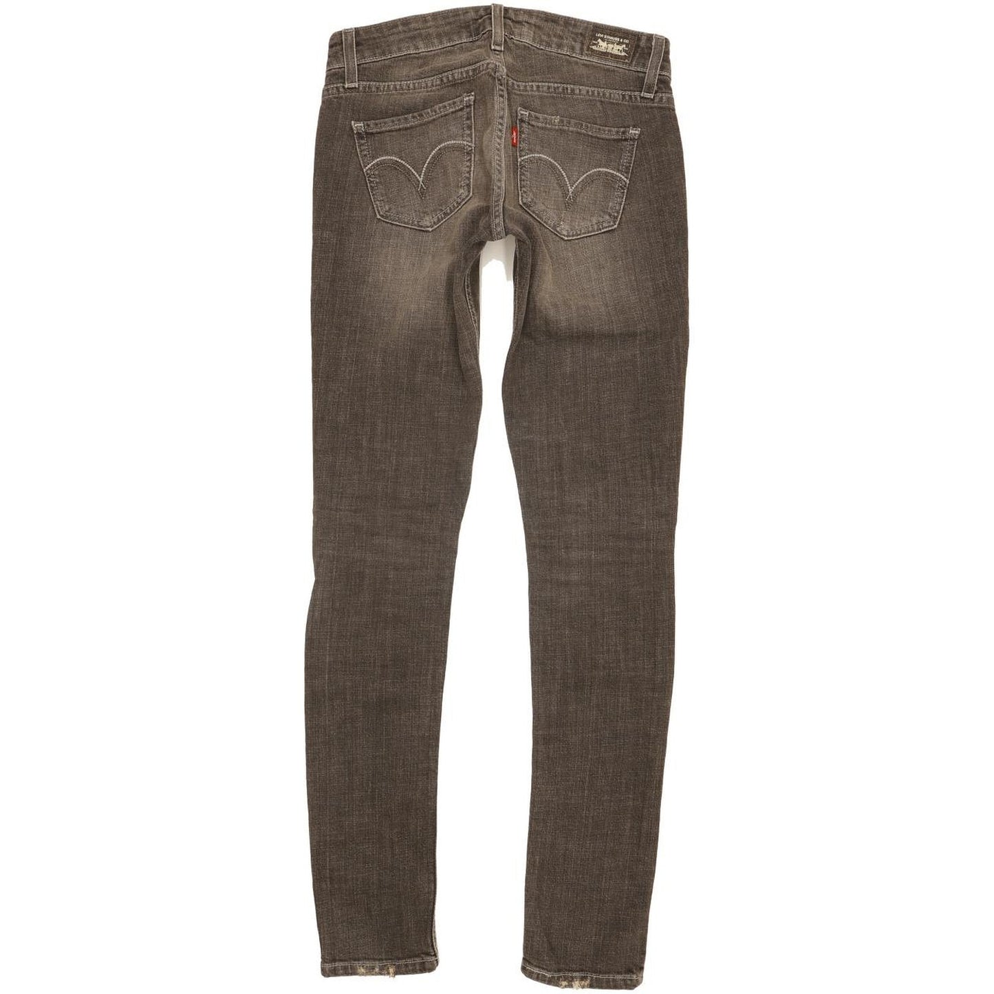 Levi's 524 Women Grey Skinny Slim Stretch Jeans W28 L32