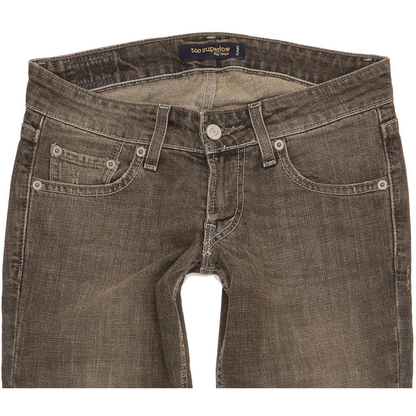 Levi's 524 Women Grey Skinny Slim Stretch Jeans W28 L32