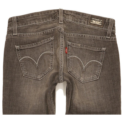 Levi's 524 Women Grey Skinny Slim Stretch Jeans W28 L32