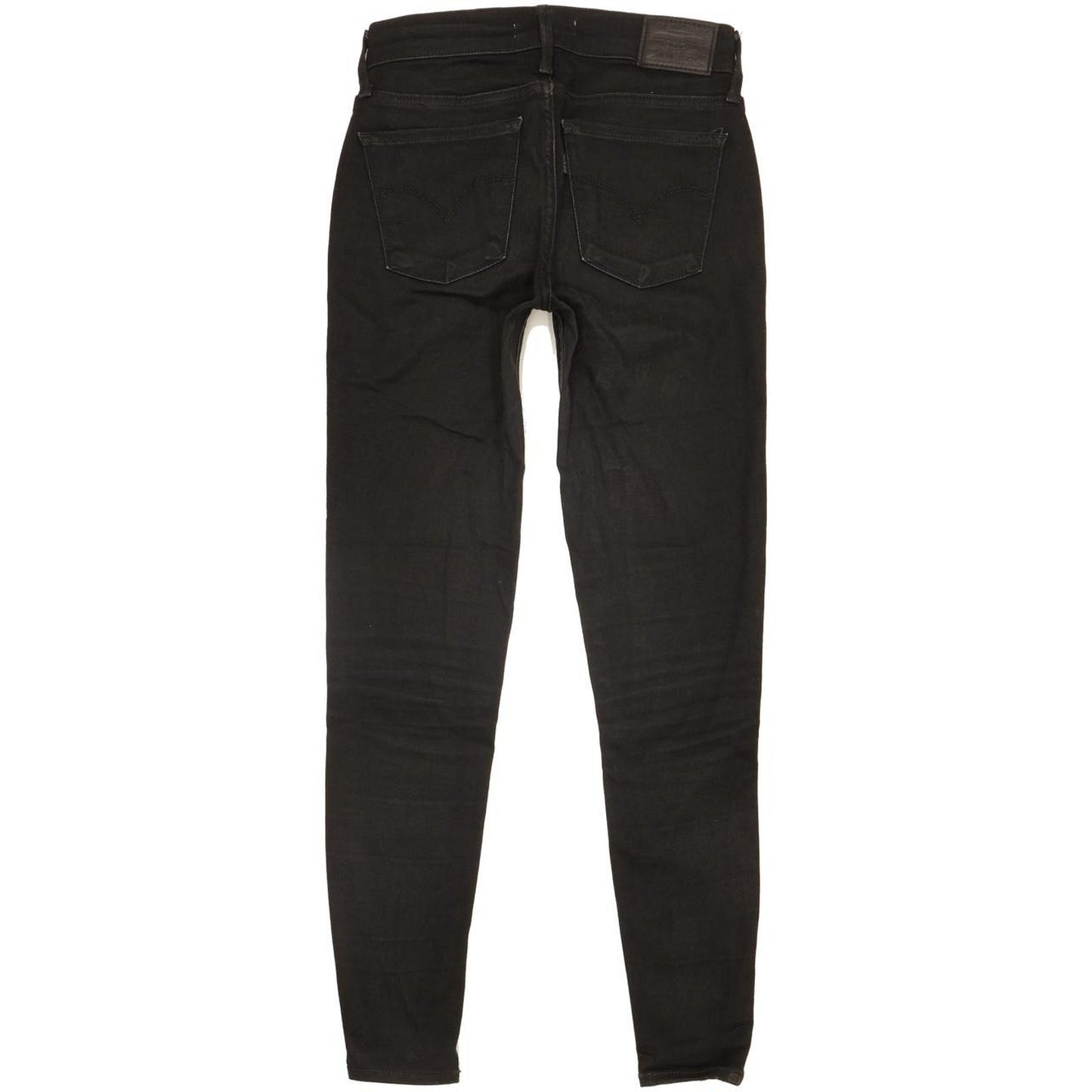 Levi's 710 Super Women Black Skinny Slim Stretch Jeans W25 L27