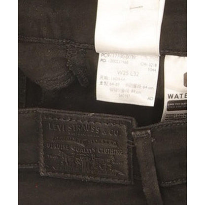 Levi's 710 Super Women Black Skinny Slim Stretch Jeans W25 L27