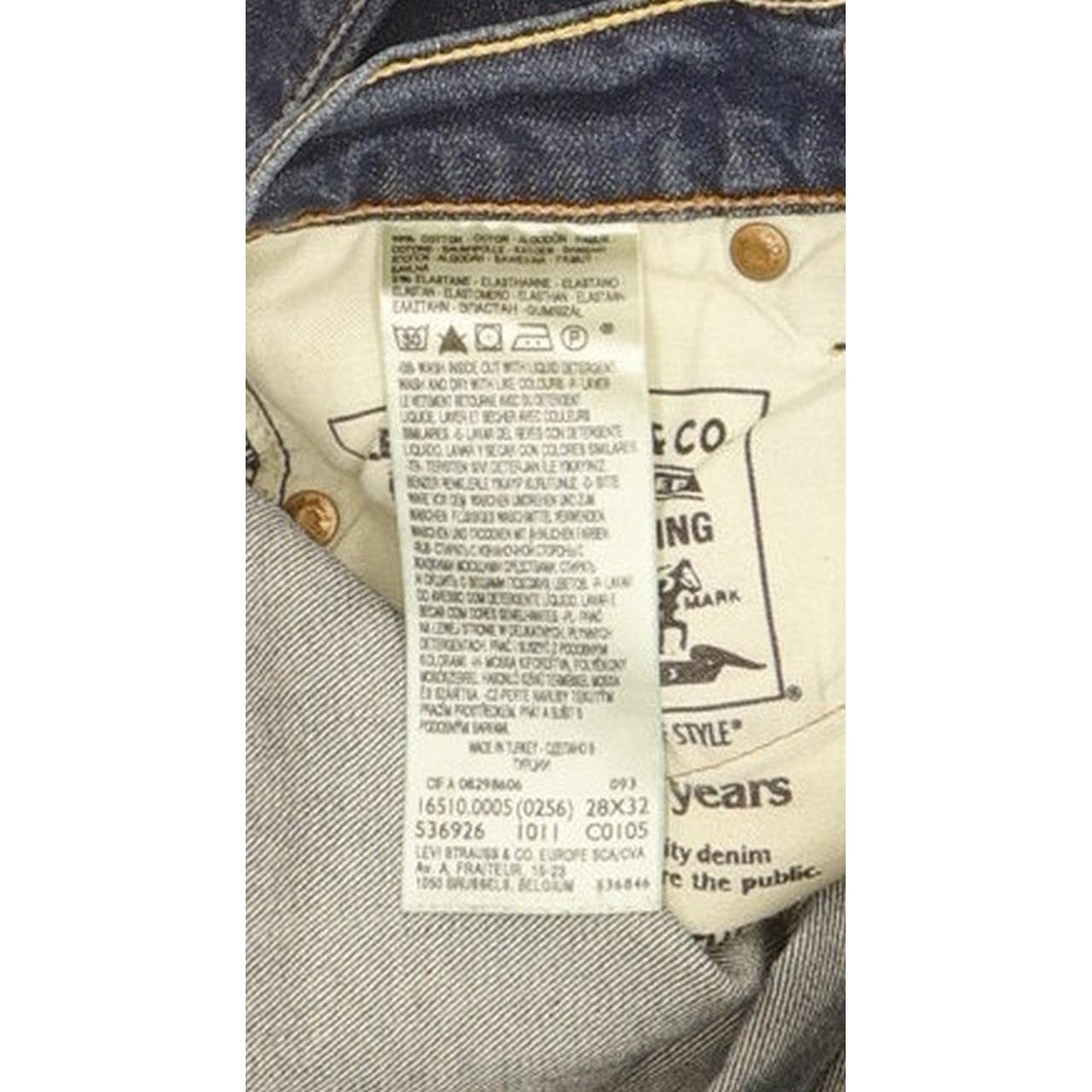 Levi's 510 Men Blue Skinny Slim Stretch Jeans W27 L30