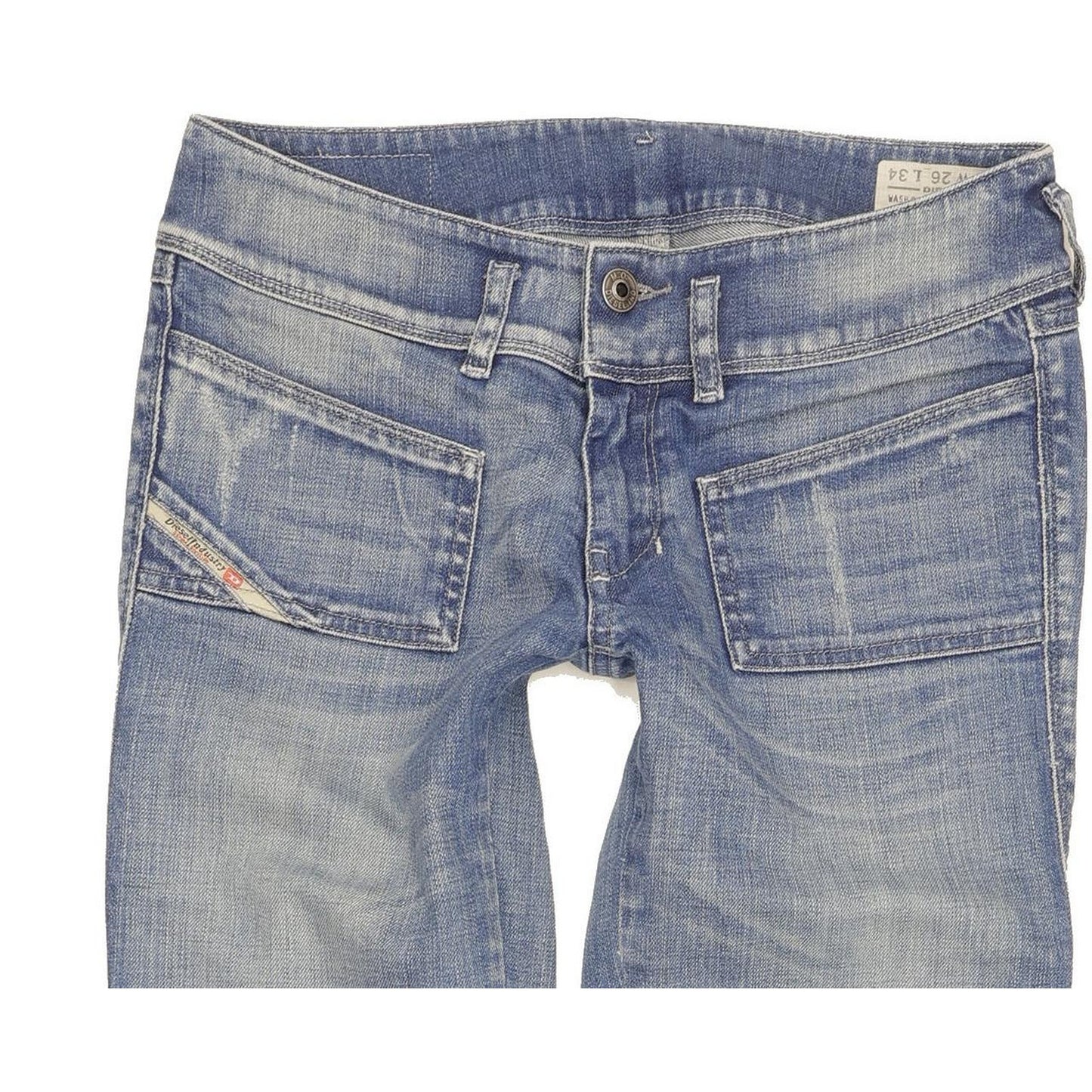 Diesel Hushy 008W7 Ankle Women Blue Skinny Slim Stretch Jeans W26 L34
