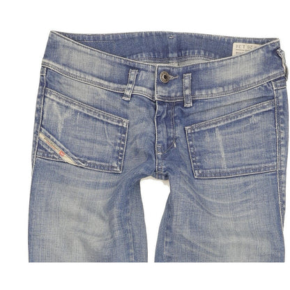 Diesel Hushy 008W7 Ankle Women Blue Skinny Slim Stretch Jeans W26 L34