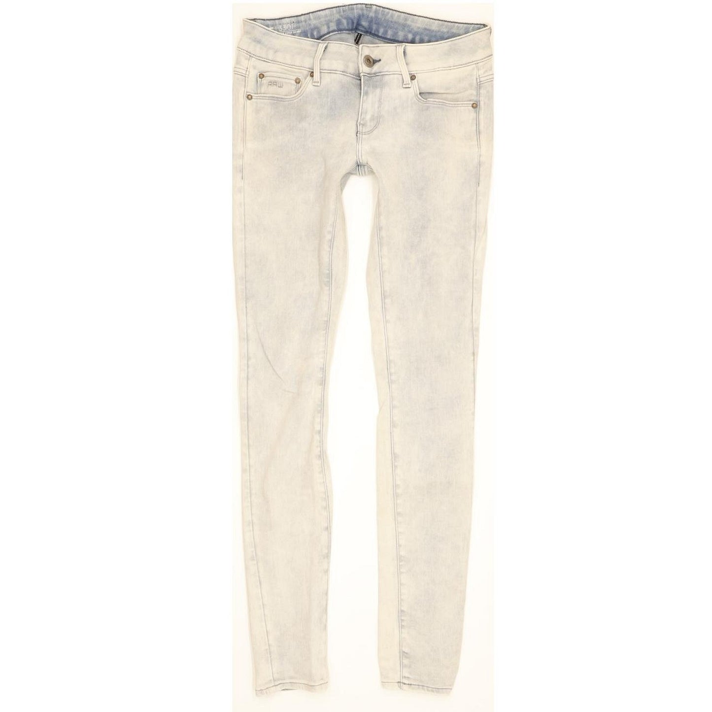 G-Star 3301 Low Women Blue Skinny Slim Stretch Jeans W25 L30