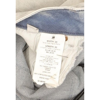 G-Star 3301 Low Women Blue Skinny Slim Stretch Jeans W25 L30