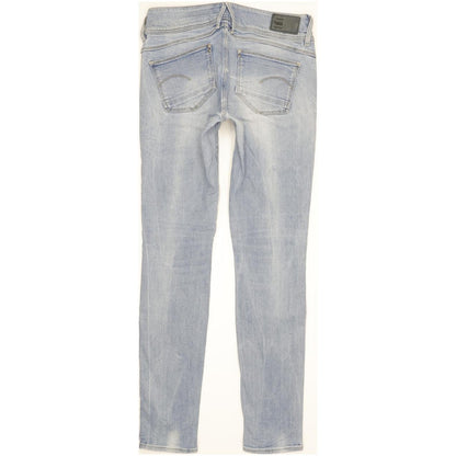 G-Star Lynn Mid Women Blue Skinny Slim Stretch Jeans W25 L30