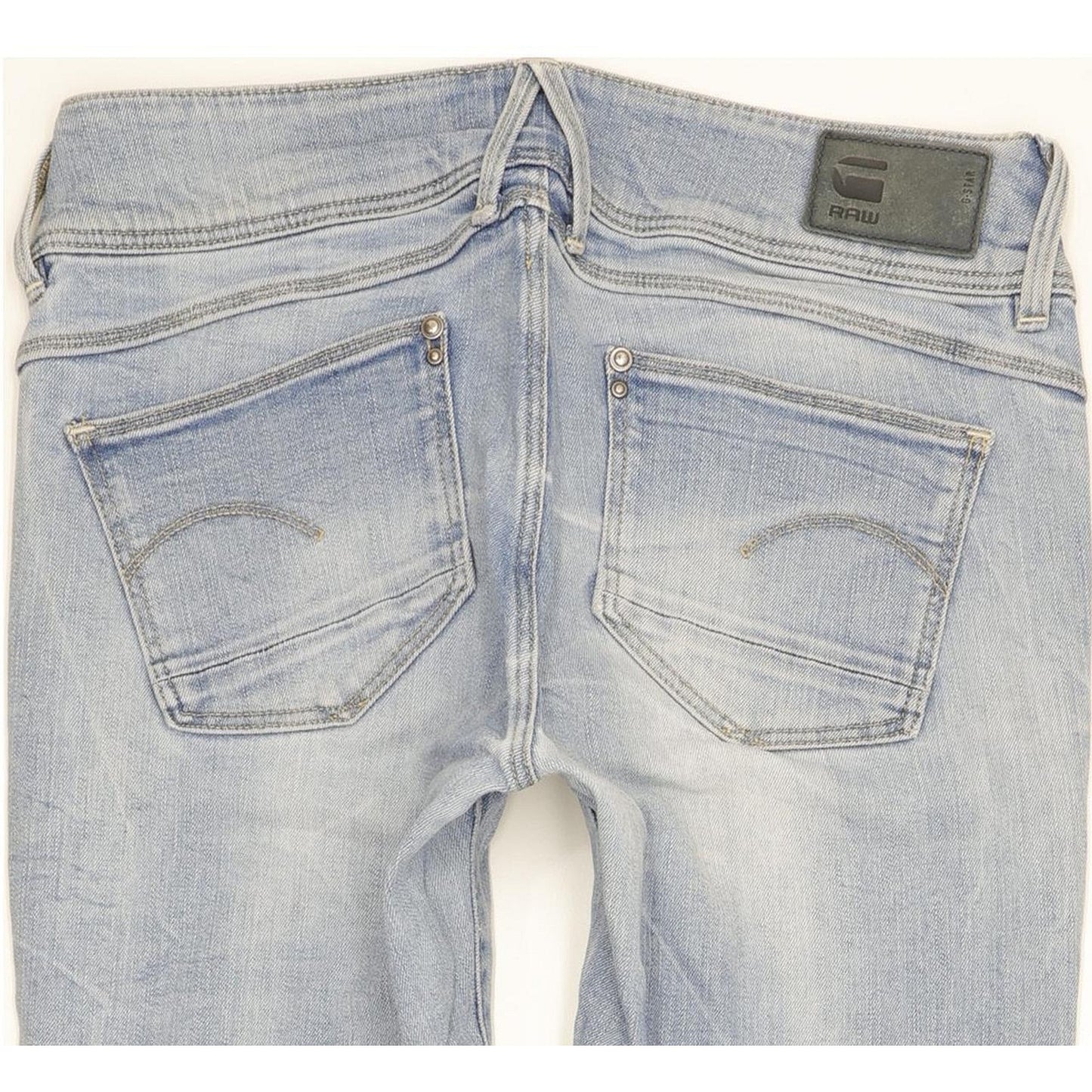 G-Star Lynn Mid Women Blue Skinny Slim Stretch Jeans W25 L30