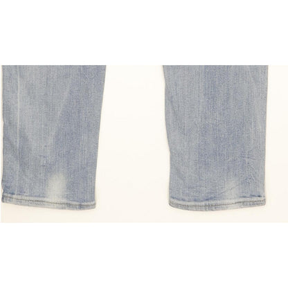 G-Star Lynn Mid Women Blue Skinny Slim Stretch Jeans W25 L30