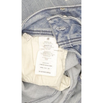 G-Star Lynn Mid Women Blue Skinny Slim Stretch Jeans W25 L30