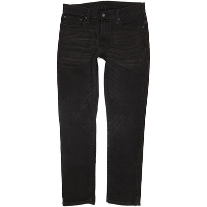 Levi's 511 Men Black Straight Slim Stretch Jeans W32 L31