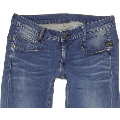 G-Star Women Blue Skinny Slim Stretch Jeans W30 L30