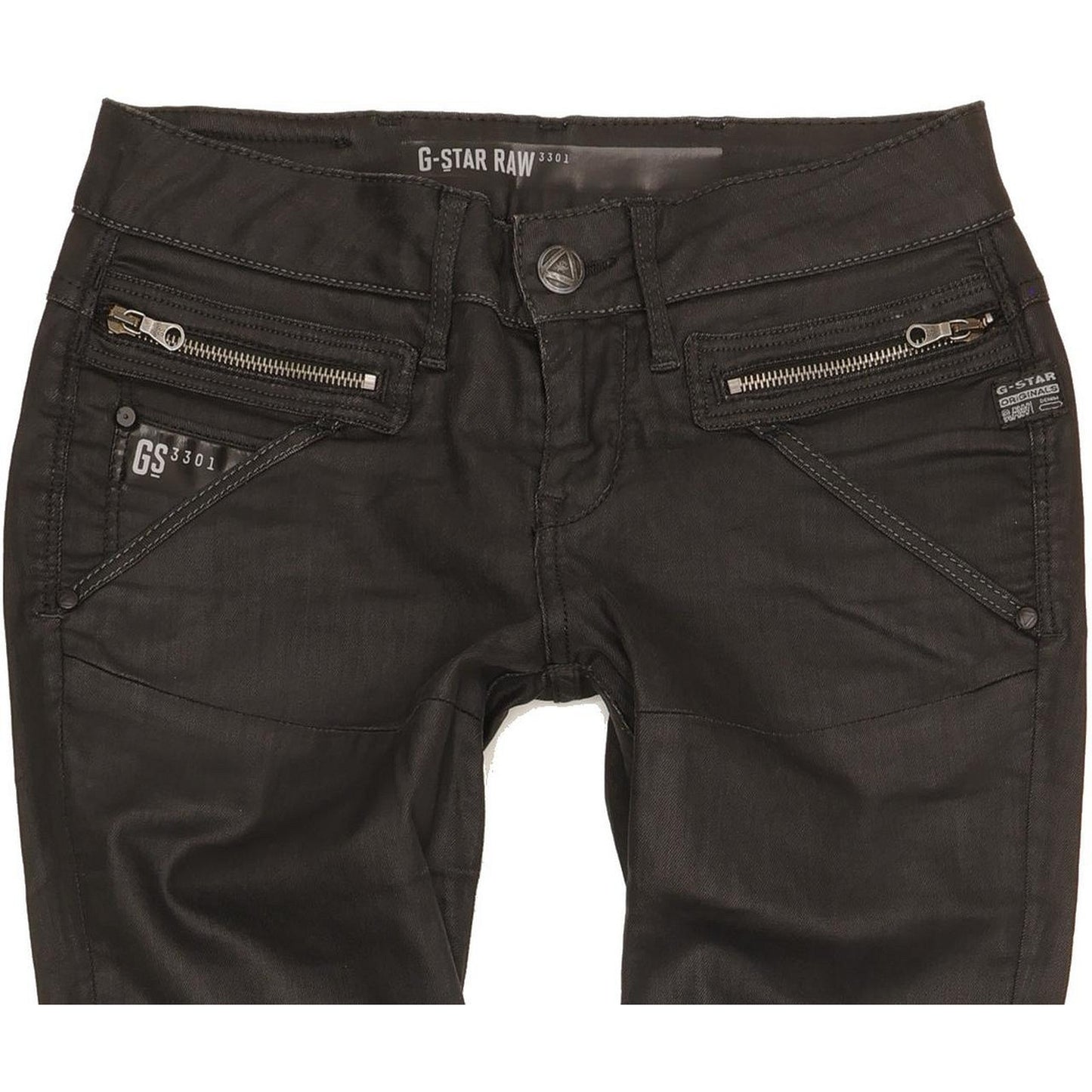 G-Star Roadie Women Black Skinny Slim Stretch Jeans W27 L32