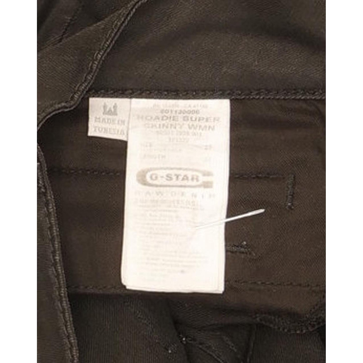 G-Star Roadie Women Black Skinny Slim Stretch Jeans W27 L32