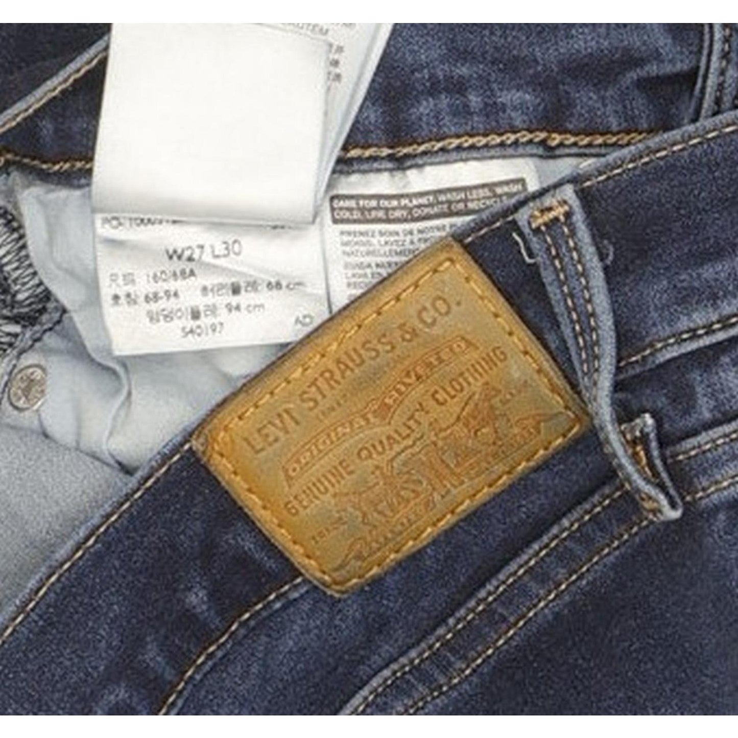 Levi's 311 Shaping Women Blue Skinny Slim Jeans W27 L28