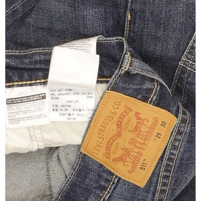 Levi's 511 Men Blue Straight Slim Stretch Jeans W29 L29