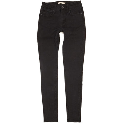 Levi's 721 Women Black Skinny Slim Stretch Jeans W25 L30
