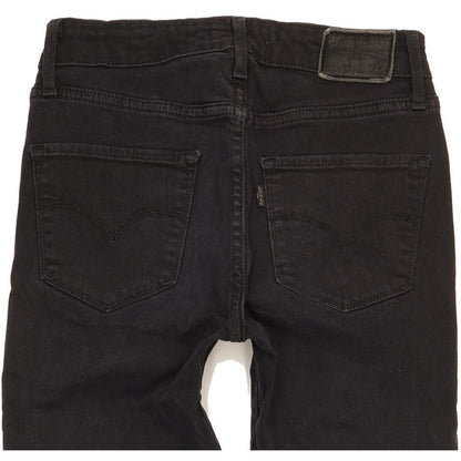 Levi's 721 Women Black Skinny Slim Stretch Jeans W25 L30