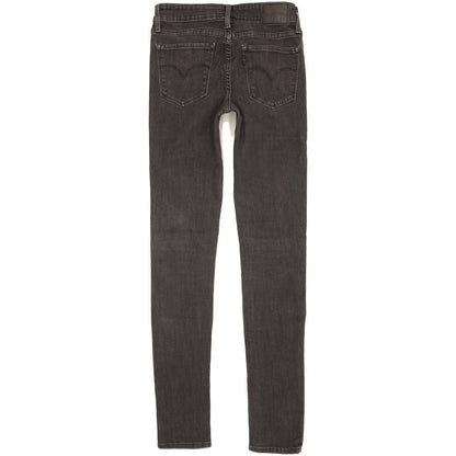 Levi's 711 Women Charcoal Skinny Slim Stretch Jeans W26 L32