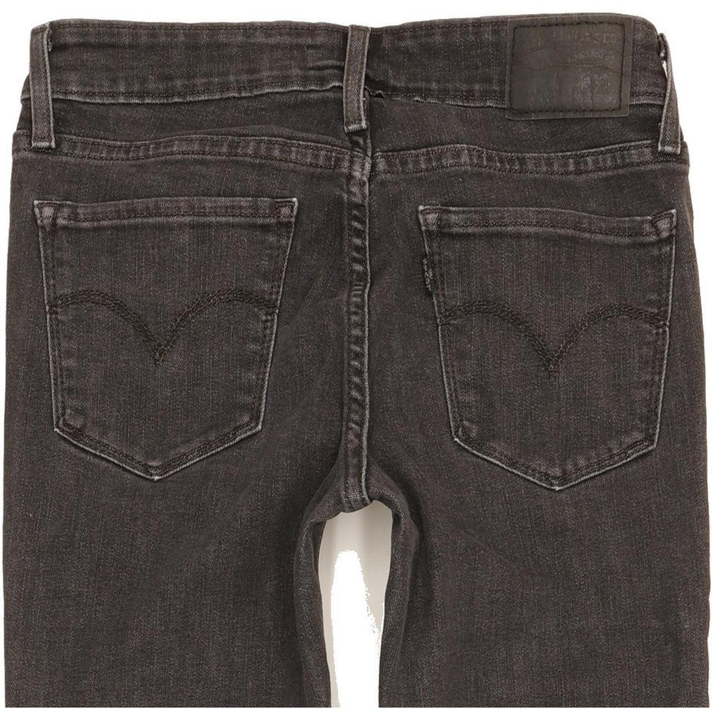 Levi's 711 Women Charcoal Skinny Slim Stretch Jeans W26 L32