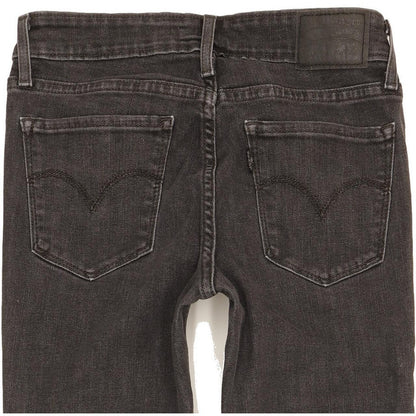 Levi's 711 Women Charcoal Skinny Slim Stretch Jeans W26 L32