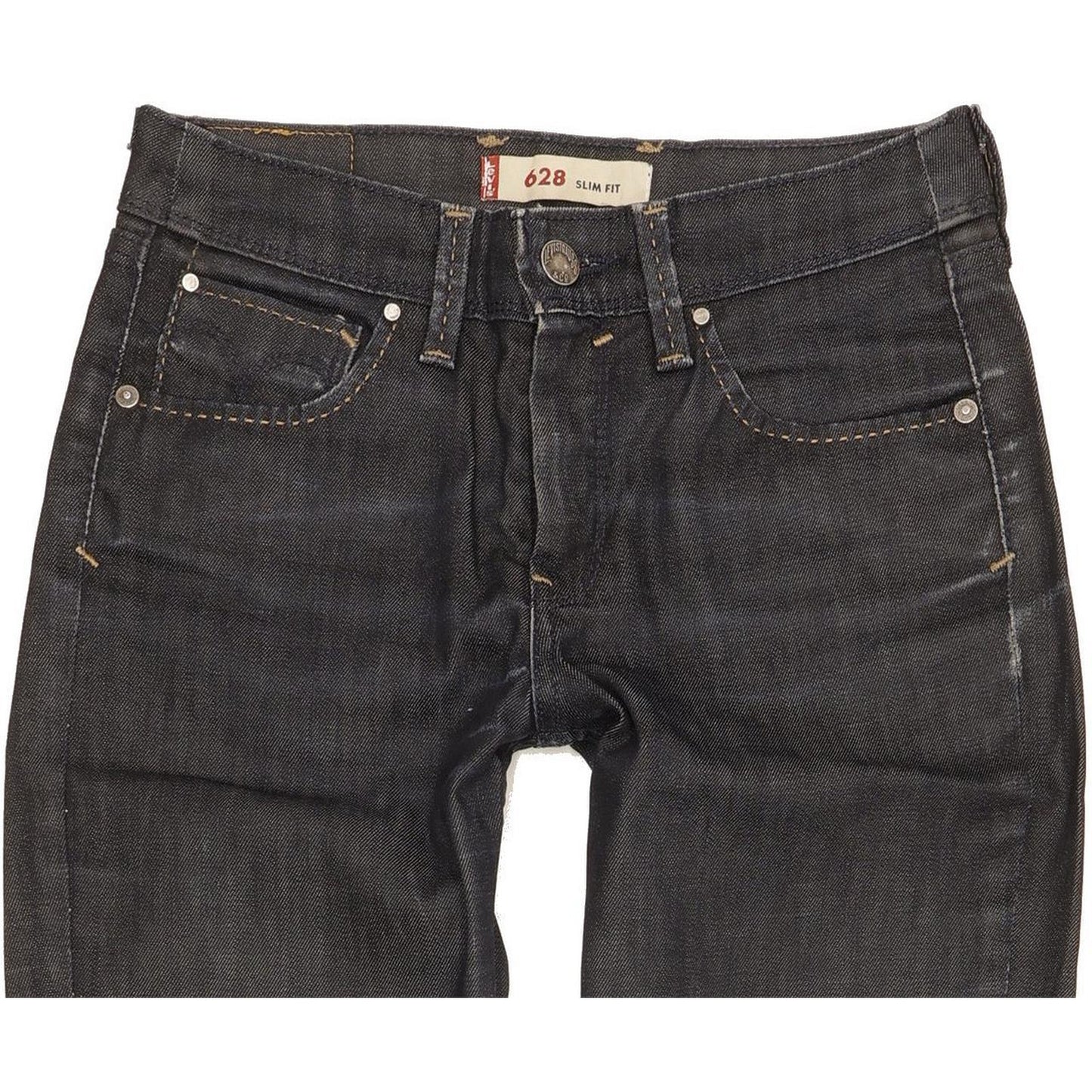 Levi's 628 Women Blue Straight Slim Stretch Jeans W27 L25