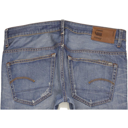 G-Star 3301 Men Blue Straight Slim Jeans W36 L31