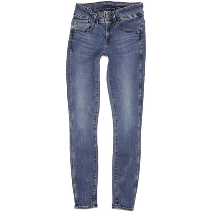 G-Star Lynn Mid Women Blue Skinny Slim Stretch Jeans W28 L31