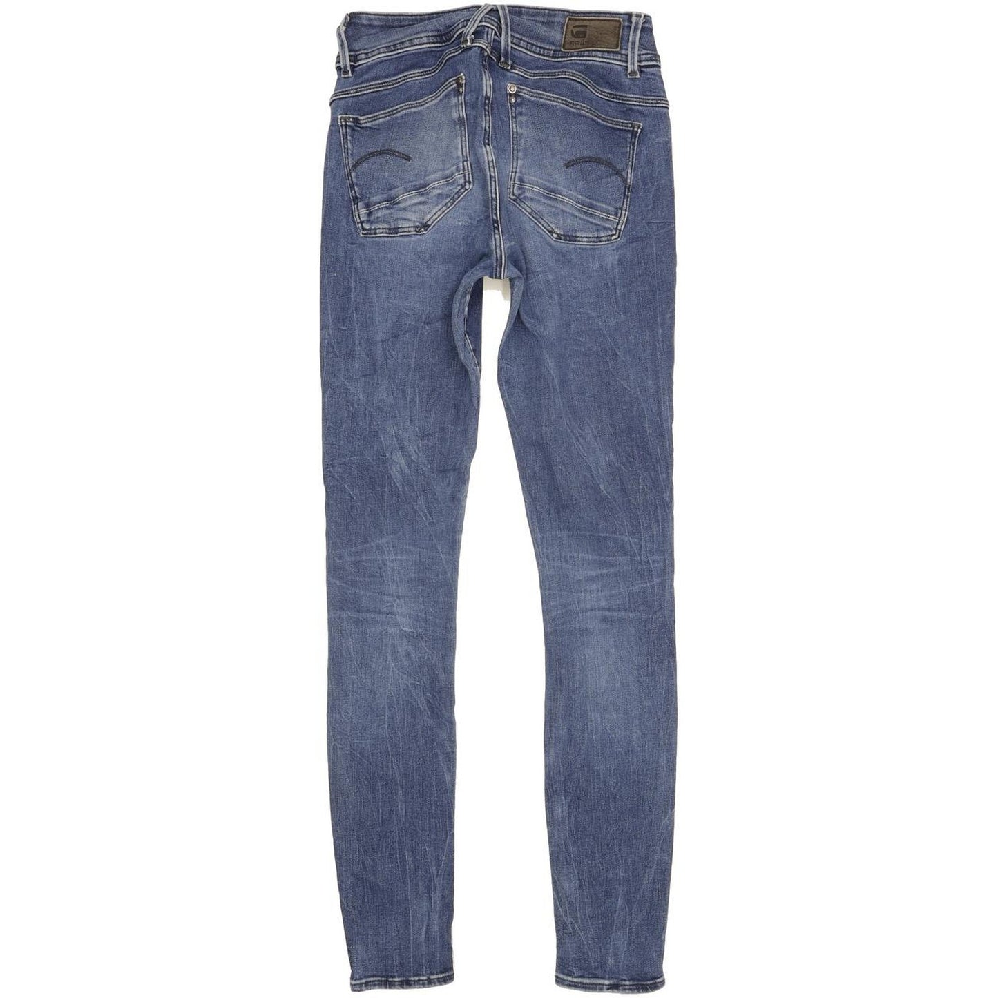 G-Star Lynn Mid Women Blue Skinny Slim Stretch Jeans W28 L31