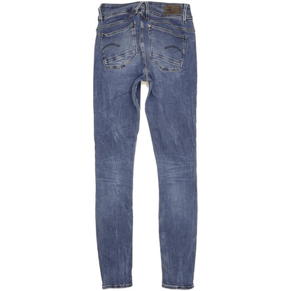 G-Star Lynn Mid Women Blue Skinny Slim Stretch Jeans W28 L31