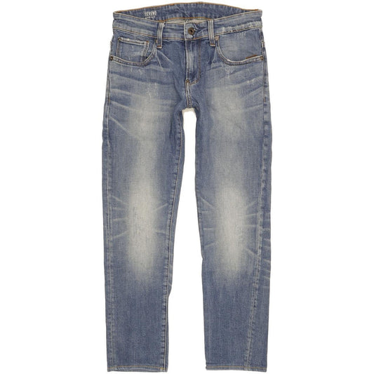 G-Star Revend Men Blue Skinny Slim Stretch Jeans W29 L26