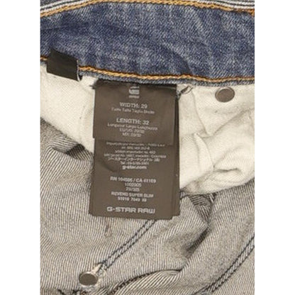 G-Star Revend Men Blue Skinny Slim Stretch Jeans W29 L26