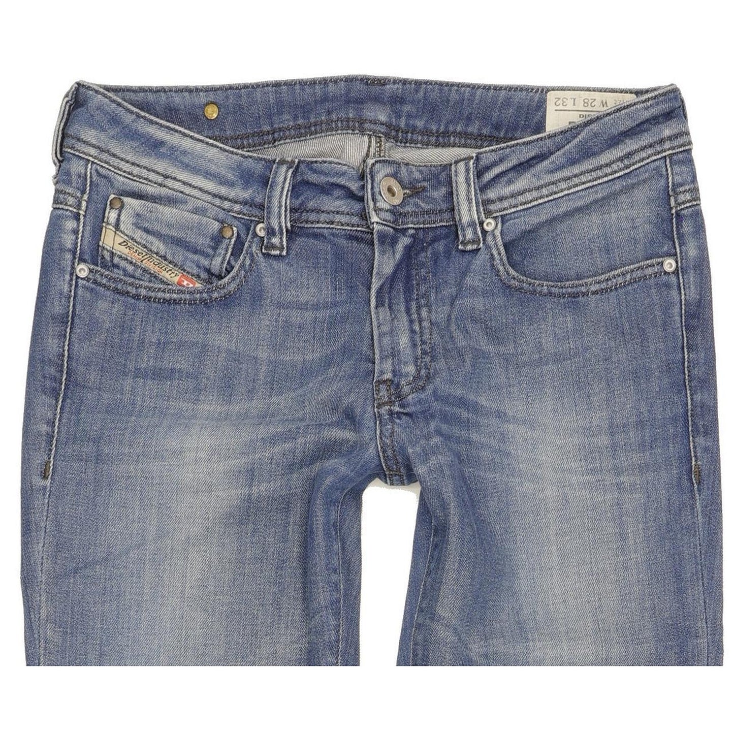 Diesel Rohny 008IG Women Blue Straight Slim Stretch Jeans W28 L32