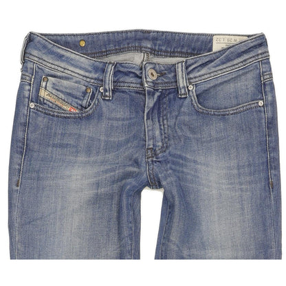 Diesel Rohny 008IG Women Blue Straight Slim Stretch Jeans W28 L32