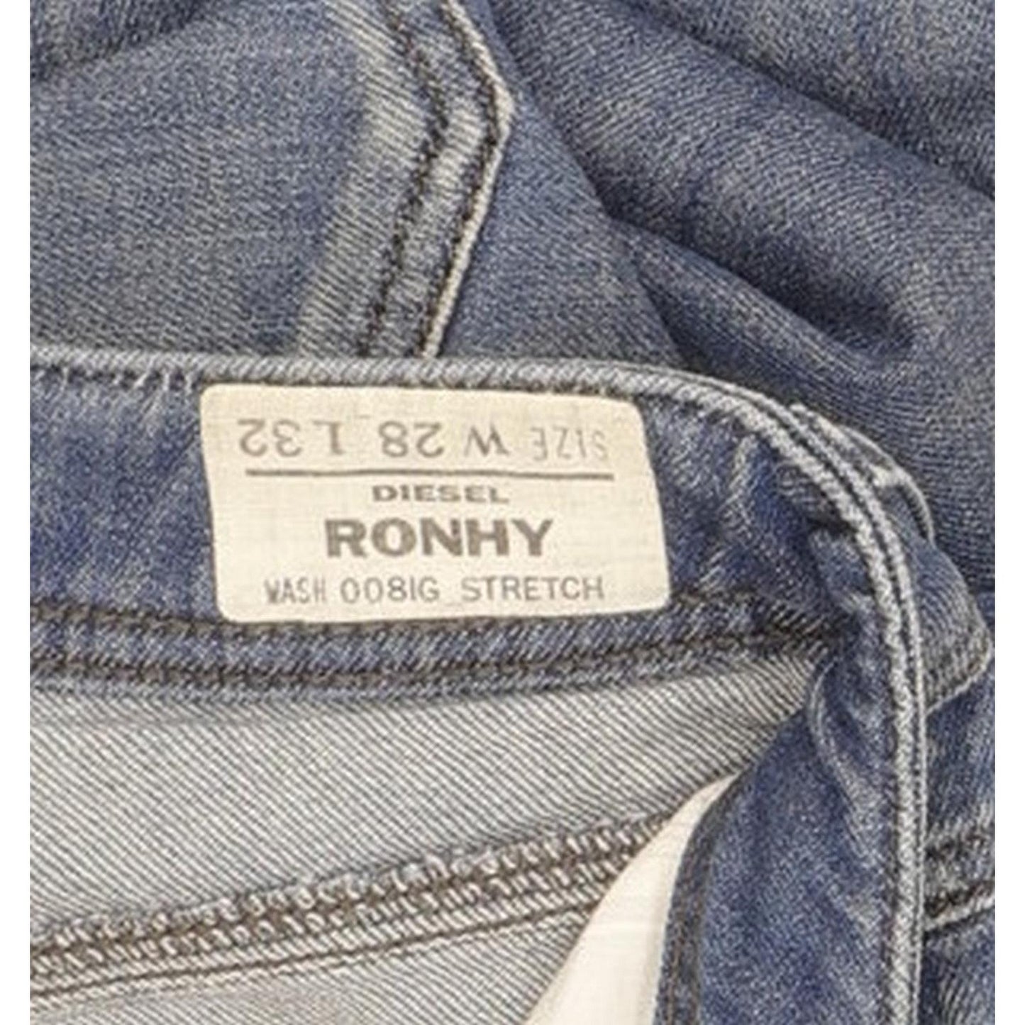 Diesel Rohny 008IG Women Blue Straight Slim Stretch Jeans W28 L32