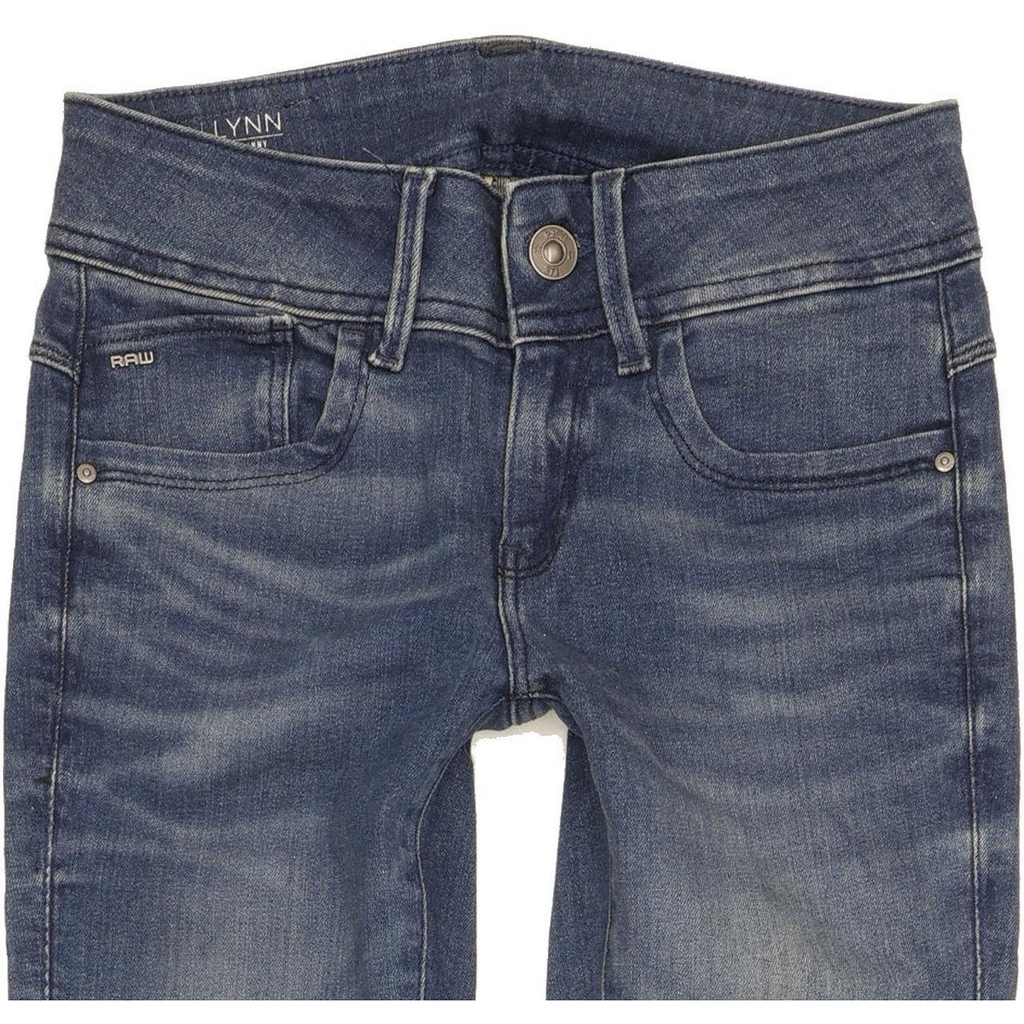 G-Star Lynn Mid Women Blue Skinny Slim Stretch Jeans W25 L32