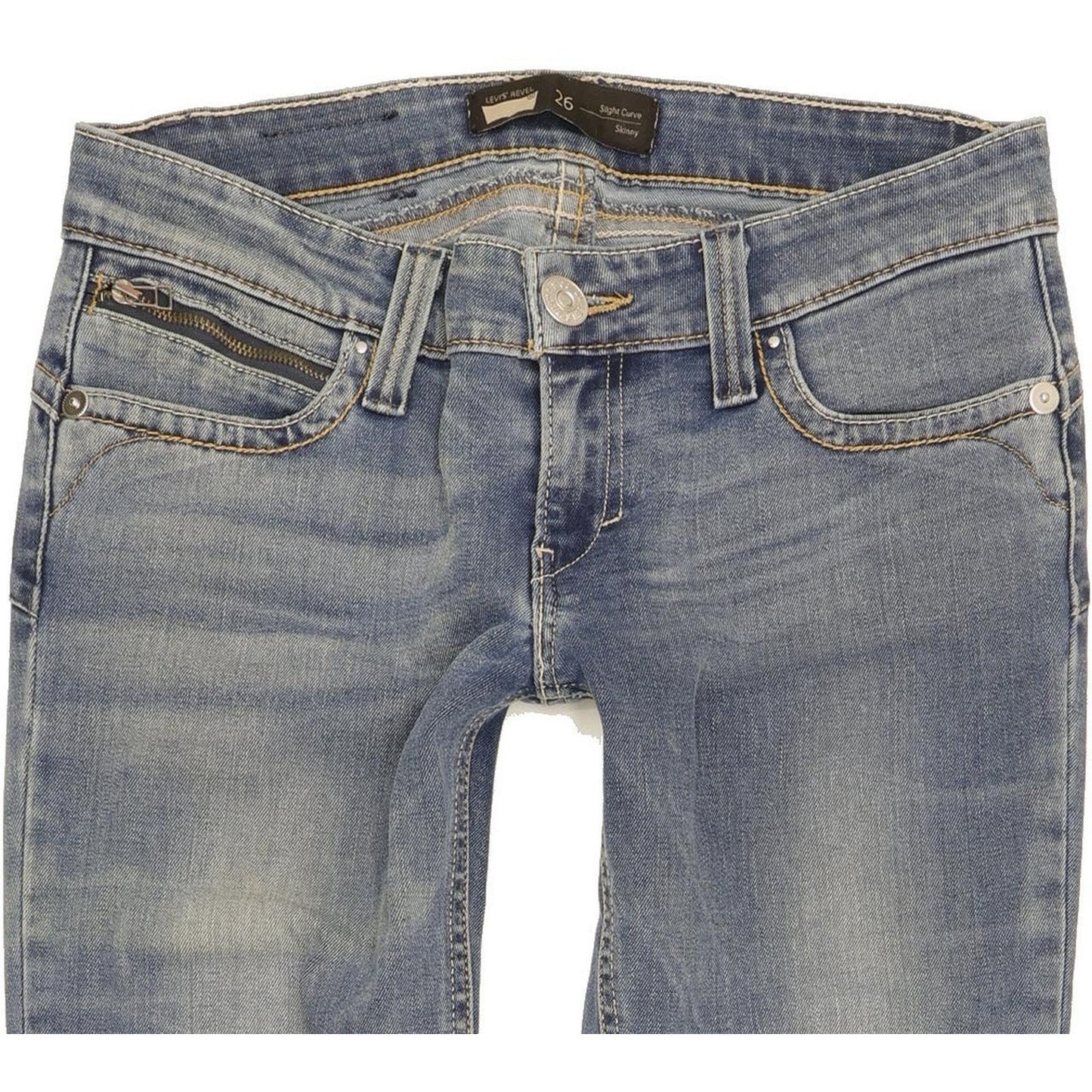 Levi's Revel Slight Curve Women Blue Skinny Slim Stretch Jeans W26 L32