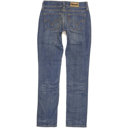 Levi's 571 Women Blue Straight Slim Stretch Jeans W28 L31