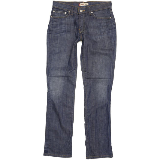 Levi's 528 Women Blue Straight Slim Stretch Jeans W30 L32