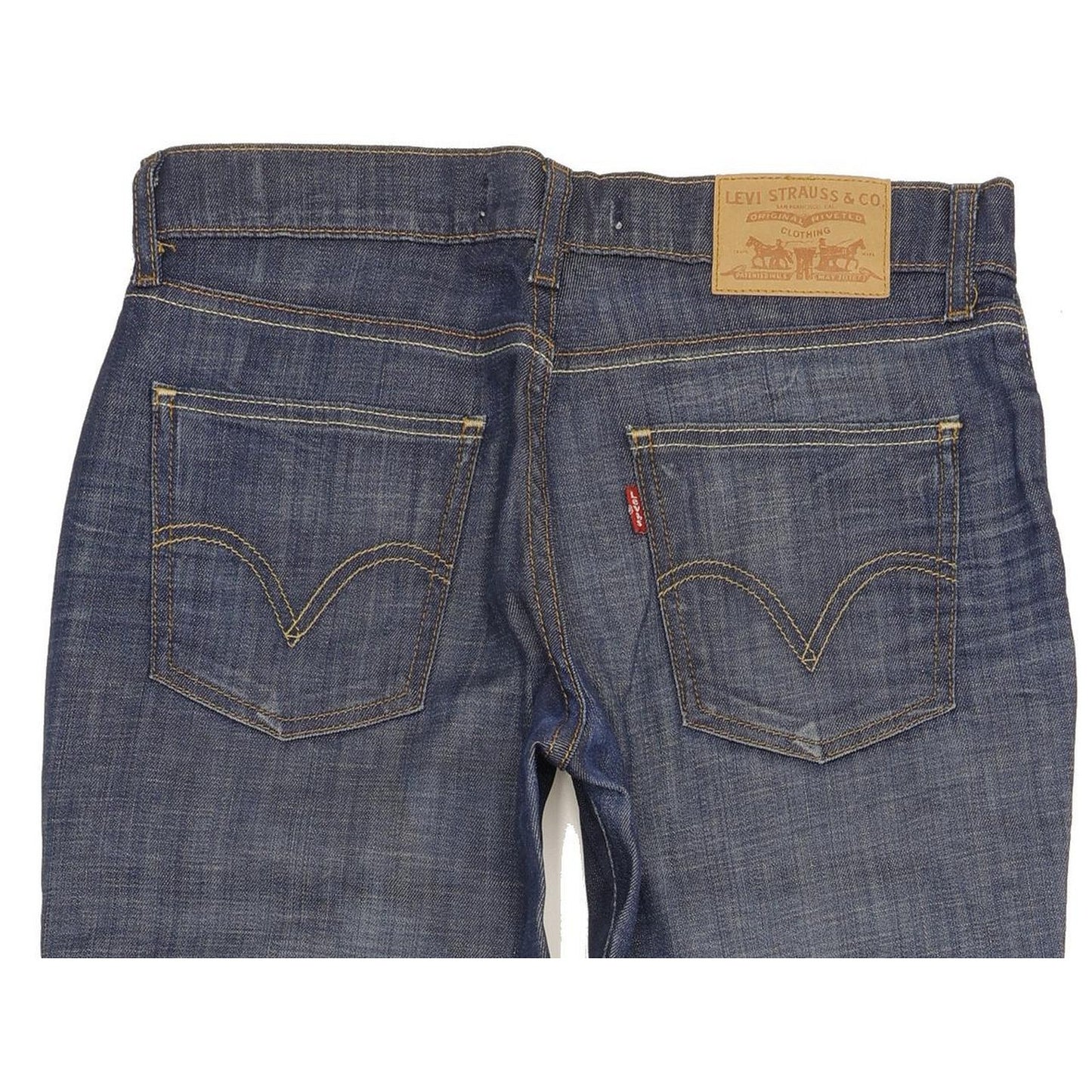 Levi's 528 Women Blue Straight Slim Stretch Jeans W30 L32