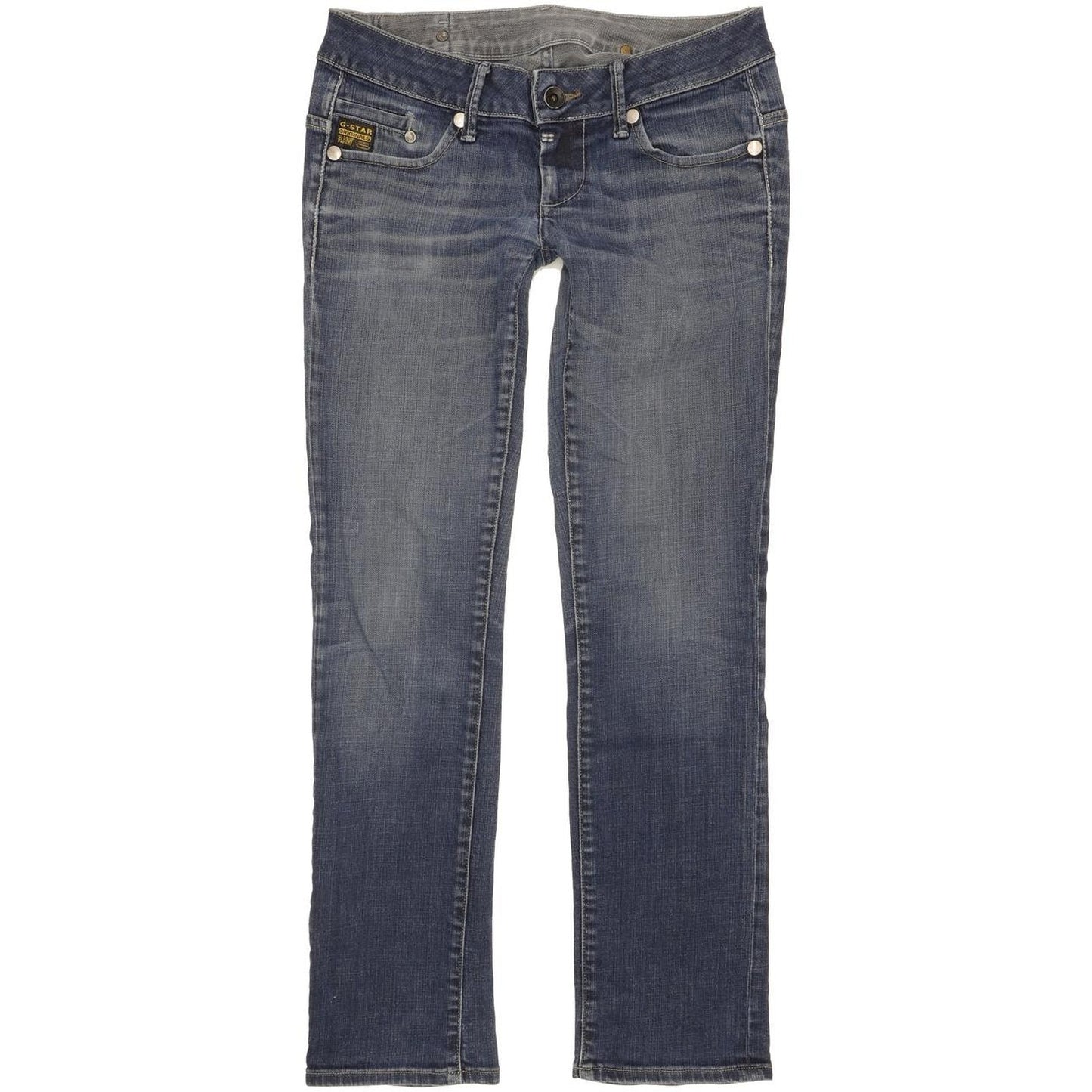 G-Star Midge Women Blue Straight Slim Stretch Jeans W29 L30