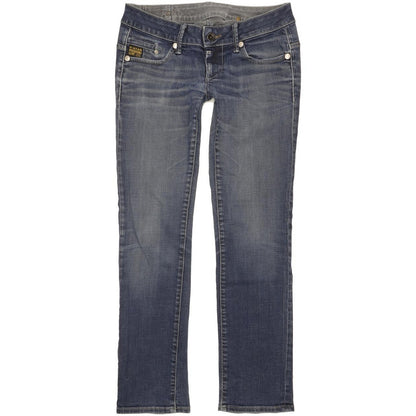 G-Star Midge Women Blue Straight Slim Stretch Jeans W29 L30