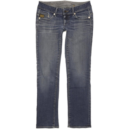 G-Star Midge Women Blue Straight Slim Stretch Jeans W29 L30