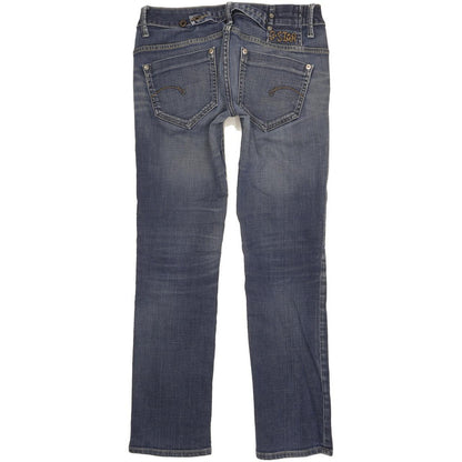 G-Star Midge Women Blue Straight Slim Stretch Jeans W29 L30