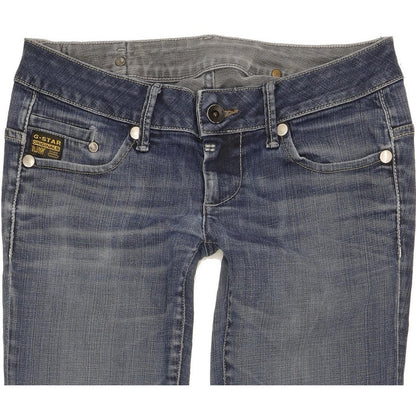 G-Star Midge Women Blue Straight Slim Stretch Jeans W29 L30