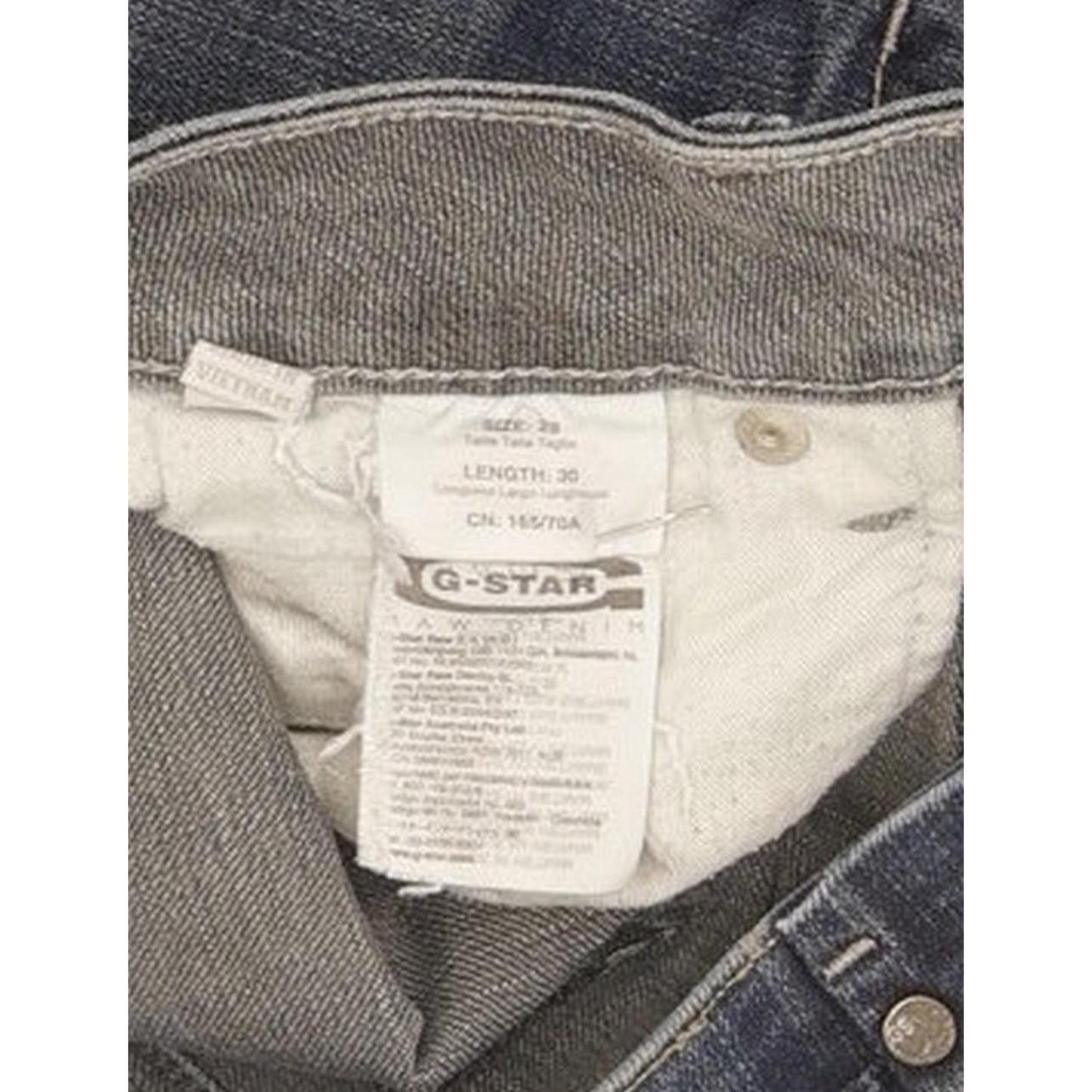 G-Star Midge Women Blue Straight Slim Stretch Jeans W29 L30