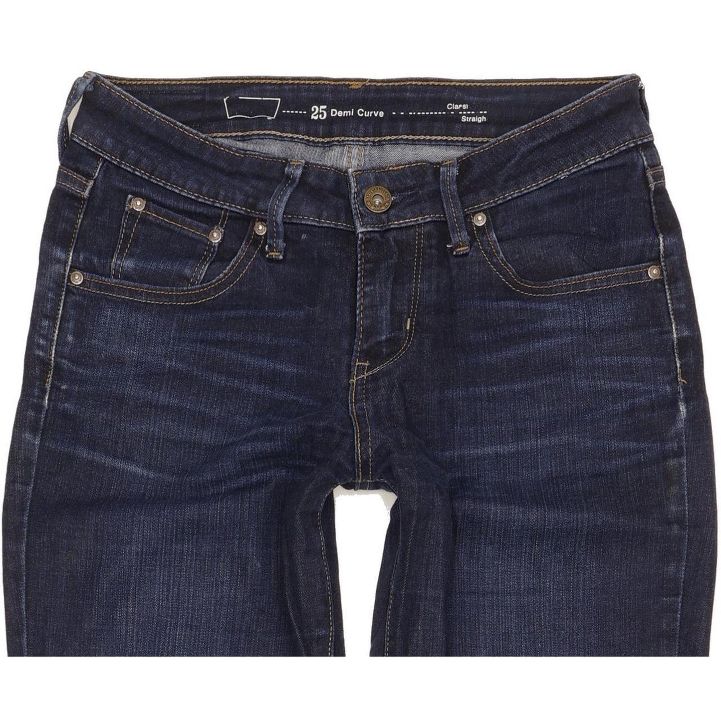 Levi's Demi Curve Women Blue Straight Classic Stretch Jeans W25 L29