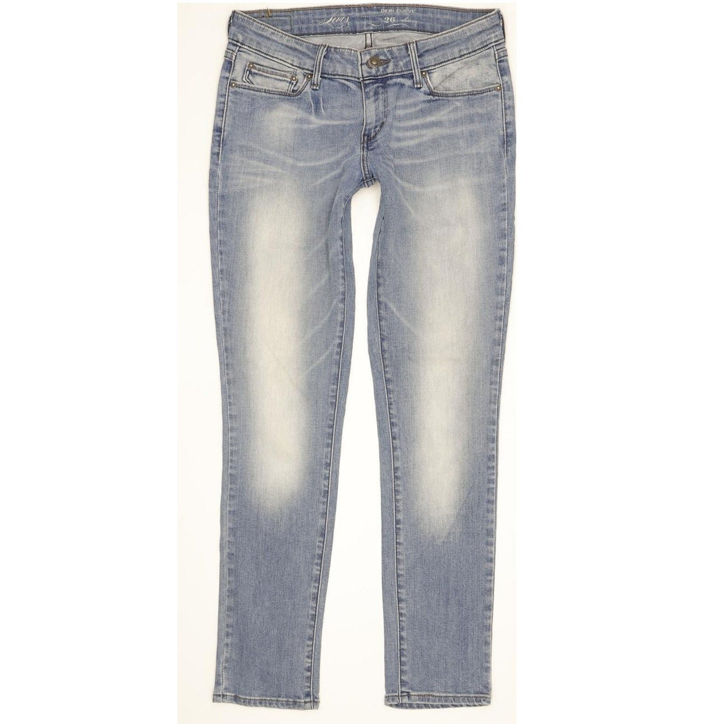 Levi's Demi Curve Women Blue Skinny Slim Stretch Jeans W26 L29