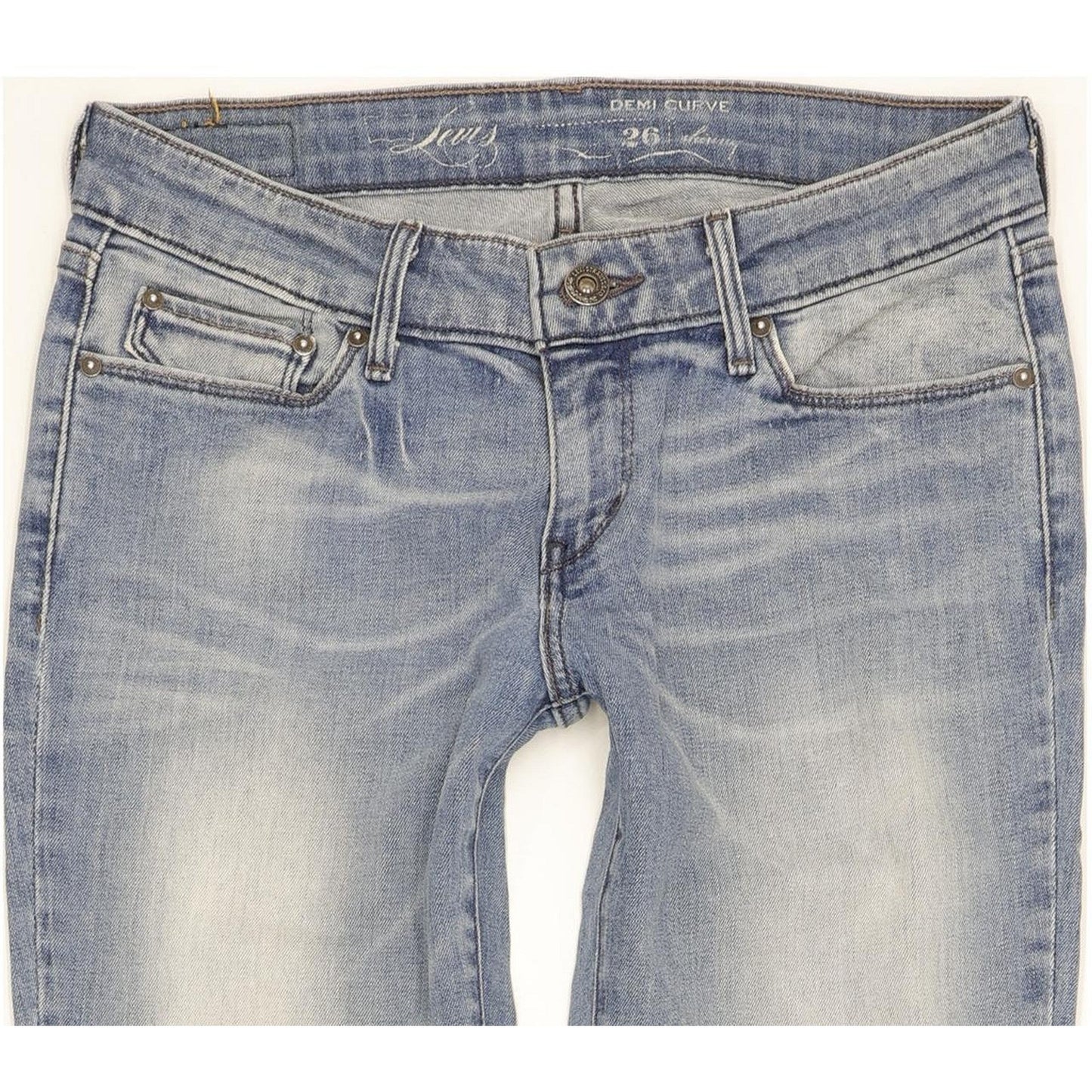 Levi's Demi Curve Women Blue Skinny Slim Stretch Jeans W26 L29