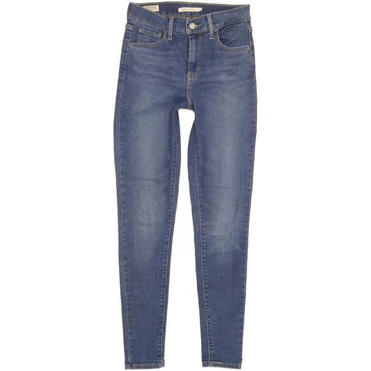 Levi's 720 Super Women Blue Skinny Slim Stretch Jeans W26 L30